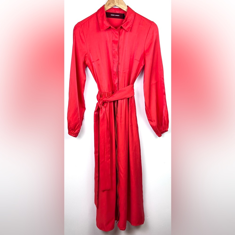 Code X Mode Shimmer Retro Shirtdress